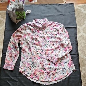 Liverpool Los Angeles Pink Multi Floral Blouse